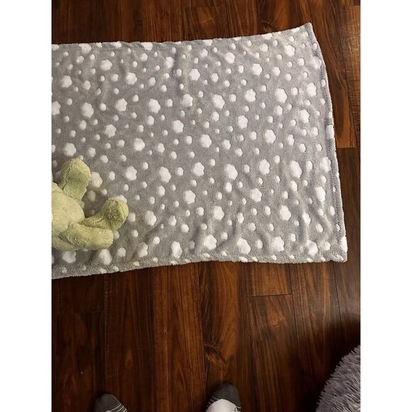 b. Boutique By Evergreen Stuffed Animal Frog Cloud Blanket Plush Rare Baby Gift - Picture 7 of 16